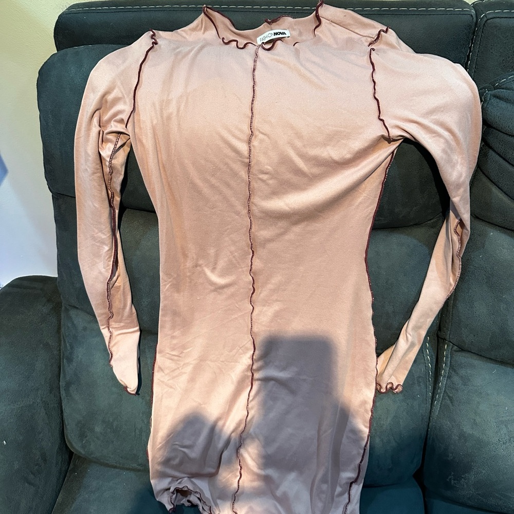 Fashion nova pink dress sz small
